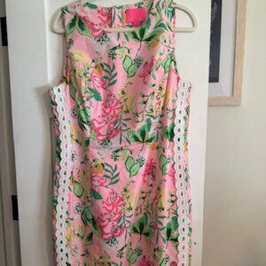 Lilly Pulitzer Dress Large Floral Print Dress